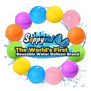 Soppycid Water Balloon Reusable, Water Balloon, Quick Fill Water Balloon Toy, Pool Party Fetch Game Summer Fun Toy