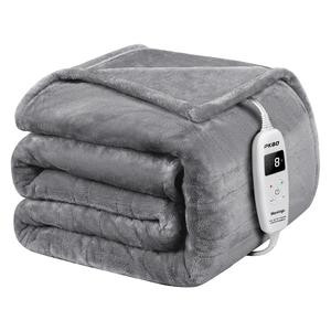 PKBD Warmer Blanket 10 Heating Levels, 8h Auto-Off, Overheat Protection, Machine Washable, ETL Certified, Dual-Sided Flannel