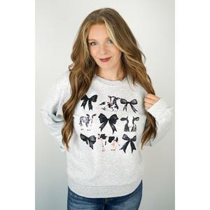 Cows and Bows Crewneck Sweatshirt