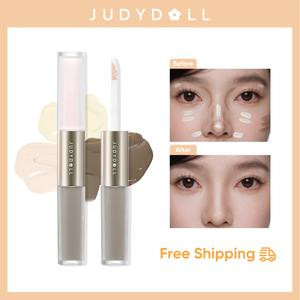 Judydoll Liquid Highlighter & Contour Duo, Perfect for Cool Tones, Buildable, Ultra-blendable Contour, Dual-Ended Highlighter Liquid & Contouring Liquid for Face Shaping, Makeup, Cosmetic, Long-Lasting, for All Skin Tones