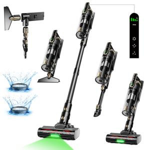 【2025 New Arrivals】Trucozie T550 Cordless Vacuum Cleaners for Home, 8-in-1/50Min/150W/40Kpa Powerful Suction, Self-Standing Cordless Stick Vacuum Cleaner, Lightweight Anti-Tangle Rechargeable Vacuum for Floor/Carpet/Pet Hair/Car