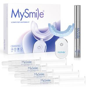 MySmile Ultimate Deluxe 10 Min Teeth Whitening Kit with 28 LED Light, 35% Carbamide Peroxide Teeth Whitening Gel, Helps Remove Years of Stains from Coffee, Soda, Wines, Smoking, Food (Result May Vary)