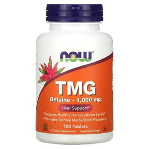 NOW Foods TMG, 1,000 mg, 100 Tablets