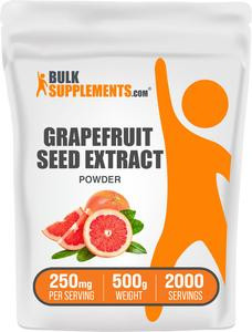 BulkSupplements.com Grapefruit Seed Extract Powder - Dietary Supplements - Natural Antioxidants - Edible - Fitness - GSE Powder - Immune Support - 100g-1kg - 250mg per Serving