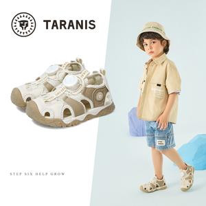 TARANIS Kids Closed Toe Beach Sandals Boys Girls Outdoor Hiking Athletic Sandals Summer Water Shoes Quick-Drying Non-Slip
