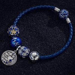 [1PC bracelet] "I Love You To The Moon & Back" GONA Jewerly Sterling Silver Charms Bracelet for your love