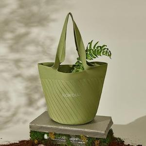 KOKOLU Fabric Tote Bag | Ultra-lightweight, Machine Washable | Ecofriendly And Reusable | Made with 8 Recycled Plastic Bottoles | Travel Tote Bag, Gym and Workout Bag, School Bag, Grocery Bag, Picknic Bag