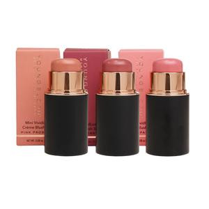 YB Pretty In Pink Trio Set | Pink Prosecco, Mulberry, Parfait | Hydrating Cheek & Lip Color | Creamy Texture and Radiant Finish | Clean Ingredients | Multi-Use Makeup + Mini Vividluxe Bag Charm