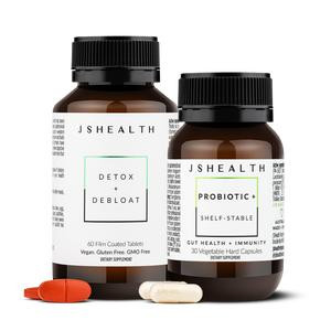Gut Care Perfect Pairing | Detox + Debloat Tablets | Probiotic Capsules | Gut Health Supplement