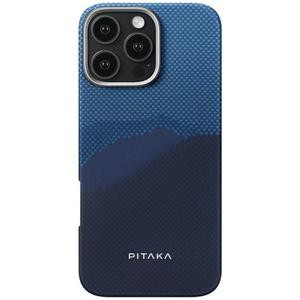 PITAKA iPhone 16 Pro MagEZ Case - Star Peak Over Horizon Design - Ultra-Thin & Shockproof Protection with MagSafe Compatible Design Magnetic Smartphone Cover