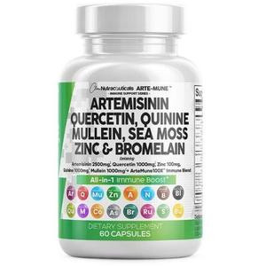Arte-Mune Artemisinin Sweet Wormwood Mullein Quercetin Zinc Supplement Dietary Healthcare