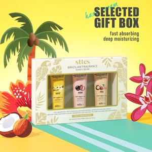 （Valentine's Day gift）Sttes Brazilian Fragrance Hand Cream 602#608#701# (3.17 fl.oz / 90g) – Gourmet Fragrance (Caramel Vanilla + Dragon Fruit + Roasted Nuts) Mineral Oil Free |