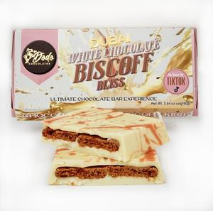 Viral Dubai White Chocolate Biscoff Bliss Ultimate Chocolate Bar Experience Snack Dessert Snack Dessert Snack Dessert