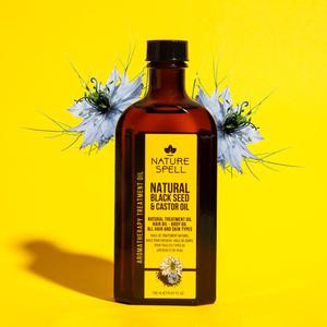 Nature Spell Black Seed & Castor Oil for Hair & Skin 5.07 Fl Oz