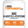 BulkSupplements.com N-Acetyl L-Cysteine (NAC) Capsules - Dietary Supplements - Healthcare - Fitness Supplements - 360 Capsules - 600-1000mg per Serving