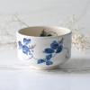 White Kudzu Flowers Matcha Bowl, Tea Bowl for Mixing Matcha Green Tea
