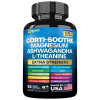 Zoyava Corti-Soothe Supplement, All-in-One Cortisol Supplement with Magnesium, Ashwagandha, L-Theanine & 10+ Extra Strength Ingredients, 60 Capsules, MADE IN USA
