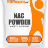 BulkSupplements.com N-Acetyl L-Cysteine (NAC) Powder - NAC Supplement - Edible - Fitness - Dietary Supplements - 100g-1kg - 600mg Per Serving