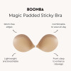 BOOMBA Magic Padded Sticky Bra - Patented Sticky Fashion Bra Inserts