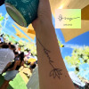 Lotus Tattoo Love Letter Tattoo Love SLD Tattoo Temporary Tattoo Semi Permanent Tattoo Minimalist Tattoo Pretty Tattoo Wedding Tattoo Bachelorette Tattoo Festival Tattoo Gift Glossy