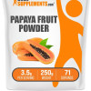 BulkSupplements.com Papaya Fruit Powder - Dietary Supplements - Edible - Fitness - Natural Fiber - Fruit Powders - Carica Papaya - 100g-1kg - 3.5g per Serving