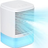 HiCOZY Portable Air Cooler with 2 Ultrasonic Mist Levels & 3 Fan Speeds, Evaporative Air Cooler with Detachable 650ml/23oz Water Tank, 3-in-1 Air Cooling Fan for Desktop, Office and Bedroom
