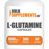 BulkSupplements.com L-Glutamine Capsules - Fitness Supplements - Amino Acid Protein Muscle - 240-360 Capsules - 5000mg per Serving