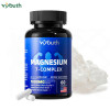 Viyouth Magnesium Complex supplement, calm, Magnesium Glycinate, Citrate, Malate, Chelate, Taurate, Orotate Aspartate 7 in 1 Zinc and Vitamin D3, B6 for Sleep, Leg Cramps, Healthcare Fitness Dietary Edible Muscle Relief - 60 Capsules,