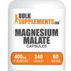 BulkSupplements.com Magnesium Malate Capsules - Dietary Supplements - Vitamins and Minerals - Magnesium - 240 Capsules - 400mg per Serving