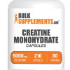BulkSupplements.com Creatine Monohydrate Capsules - Dietary Supplements - Muscle - Fitness Supplements - Creatine Capsules - 210-420 Capsules - 5000mg per Serving