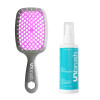 FHI Heat UNbrush Detangling Duo: UNbrush Detangling Brush and The Knot UNwinder 7-in-1 Detangling Spray