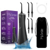 MySmile Cordless Select (LP211) Oral Irrigator w/ 260ML Water Tank 5 Cleaning Modes 4 Replaceable Jet Tips and Storage Bag