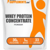BulkSupplements.com Whey Protein Concentrate 80% Powder - Dietary Supplements - Edible - Whey Concentrate - Muscle Fitness Protein Powder - Amino Acids - 100g-1kg - 30g per Serving