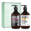 Cab's Argan Oil Hair Care Gift Box with Shampoo and Conditioner Set - Best Gift for Damaged, Frizzy, Thinning or Color Treated Hair 16.9 fl oz * 2pcs - Oil Control Anti-dandruff Silicone Free Thickening Hair Treatment for Women and Men