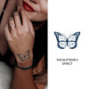 Butterfly Tattoo | 2 Week Temporary Tattoo | Plant based Vegan Tattoo | Spiritual Tattoo | Symbolic Tattoo | Butterflies Tattoo | Minimalist Tattoo
