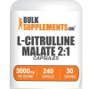 BulkSupplements.com L-Citrulline DL-Malate 2:1 Capsules - Fitness Supplements - L-Citrulline Malate - Dietary Supplements - Amino Acid - 240 Capsules - 3000mg per Serving