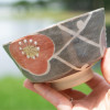 Grey with Flowers Matcha Bowl, Tea Bowl for Mixing Matcha Green Tea