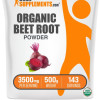 BulkSupplements.com Organic Beet Root Powder - Natural Beets - Fitness Vitamins - Beet Root Powder Organic - 100g-1kg - 3500mg Per Serving