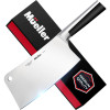 Mueller 7-inch Meat Cleaver Knife, Stainless Steel Professional Butcher Chopper, Stainless Steel Handle, Heavy Duty Blade for Home Kitchen and Restaurant Knives