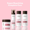 Argan Repairing Shampoo Conditioner Mask&Leave-In Spray Set with Argan Oil Nourishes Repairs Anti-Frizz Adds Shine Moisturizes for Smooth Healthy Hair