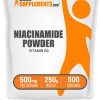 BulkSupplements.com Niacinamide Powder (Vitamin B3) - Dietary Supplements - Edible - Fitness - B Vitamins - Skincare Supplements - Vitamin B for Skin - 100g-1kg - 500mg per Serving