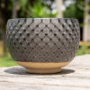 Black Ami Pattern Matcha Bowl, Tea Bowl for Mixing Matcha Green Tea