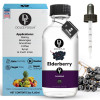 Dolce Flav Elderberry Extract - 2 Ounce Water-Soluble Multipurpose Flavoring for Baked Goods, Beverages, Coffee, Desserts & Ice Cream