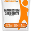 BulkSupplements.com Magnesium Carbonate Powder - Fitness Powders - Workout - Natural - Mineral Supplement - 100g-1kg - 875mg per Serving