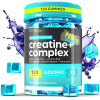 Thinbi Creatine Complex 6200mg Maximum Potency Blueberry Flavor Gummies 120 Count with L-Taurine & Vitamin B12 for Enhanced Performance and Recovery