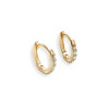 Pave Huggie Hoop Earrings
