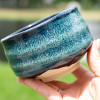 Maruyoshi Navy Sea Matcha Bowl, Tea Bowl for Mixing Matcha Green Tea