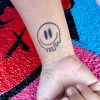 Melting Happy Face Tattoo | 2 Week Temporary Tattoo | Plant Based Vegan Tattoo | Smiley Tattoo | Cute Tattoo | Festival Tattoo | Matching Tattoo | Gift Idea | Temporary Tattoo | Psychedelic Tattoo | Trippy Tattoo